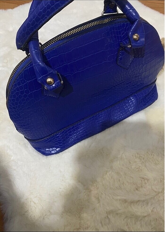 Mavi renk çanta - Görsel 2