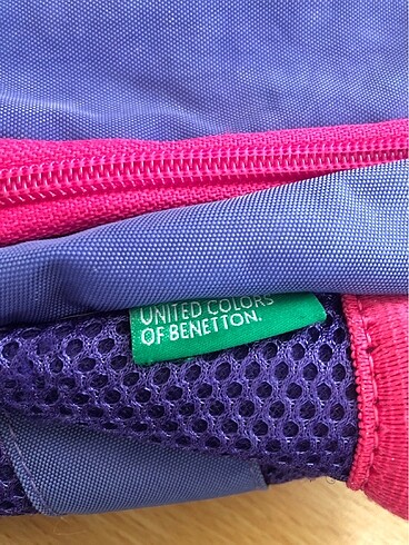 Benetton Lila renk sırt çantası