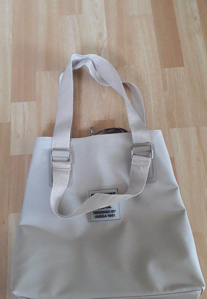 Kadın Bej Change Time Su Geçirmez El Omuz Çantası Pat Detaylı - Görsel 4