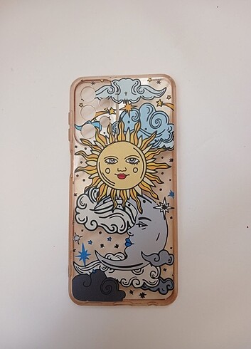 Güneş desenli şeffaf A23 telefon kılıfı 