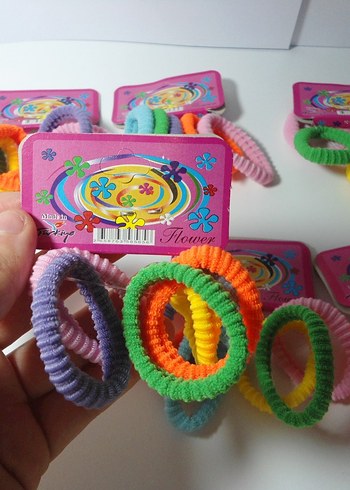  Beden çeşitli Renk 7'Li toka seti renkli Lastik Toka