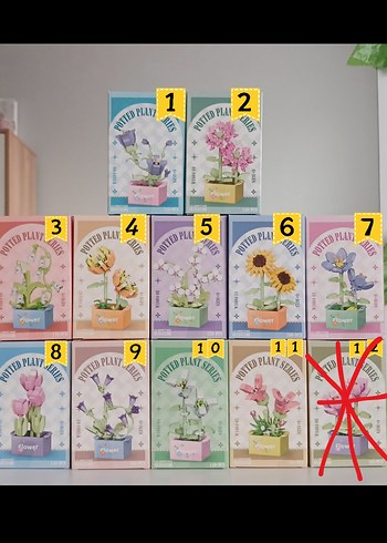 Pastel Renkli Lego Saksılı Bitki Setleri