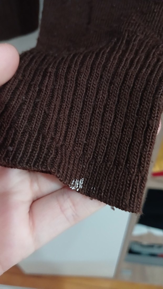 Kahverengi Kadın Boğazlı Yün Kazak - Görsel 4