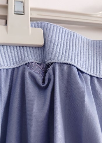 Mavi Uzun Pilili Kadın Etek - Görsel 4