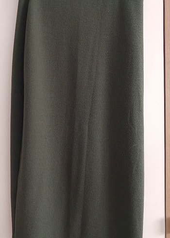 Kadın Haki Uzun TRİKO Etek - Görsel 2