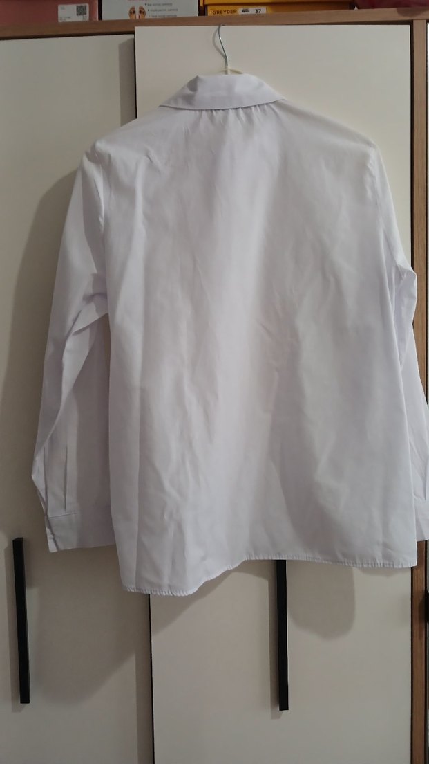 Pamuk Beyaz Kadın Gömlek - Görsel 3