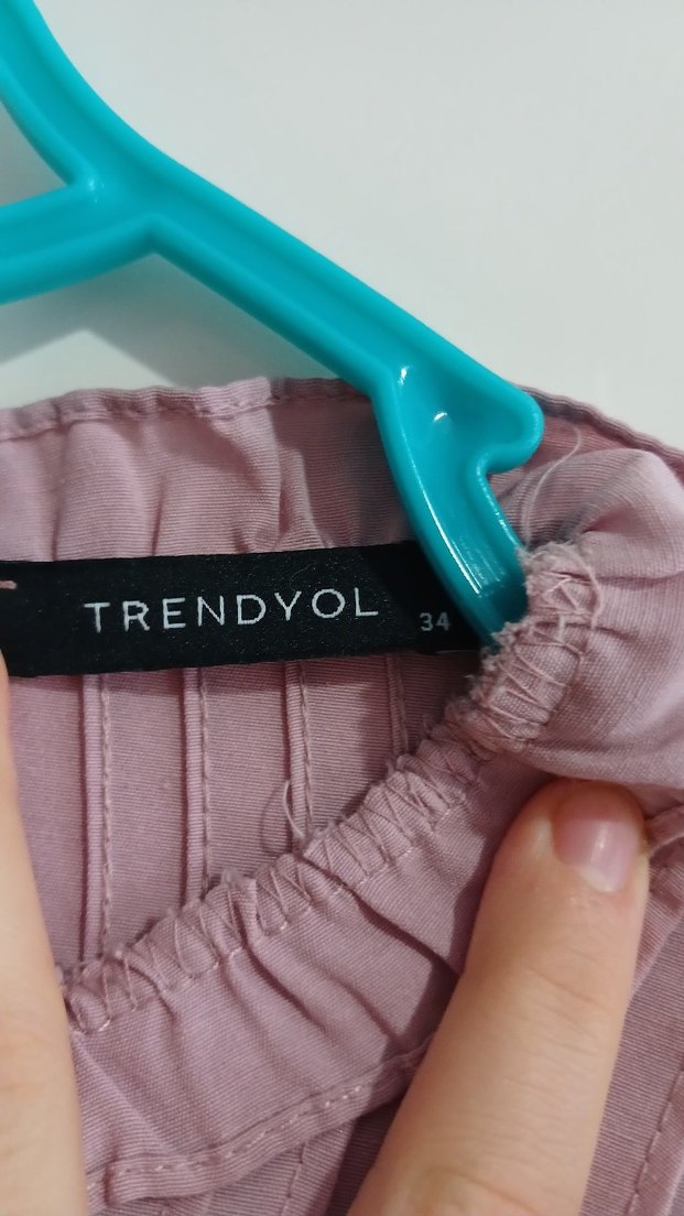 Pembe Fırfırlı Uzun Kollu Kadın Bluz - Görsel 4