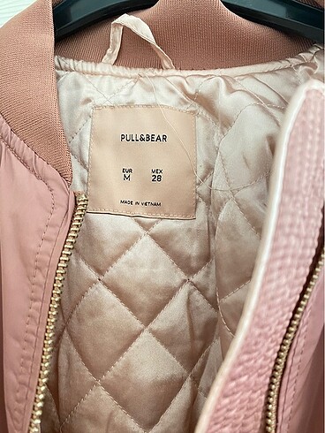 Pull and Bear Pull&bear pembe bomber ceket