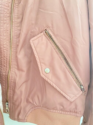 m Beden Pull&bear pembe bomber ceket