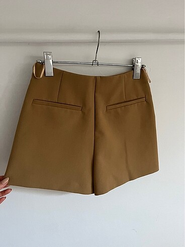 xs Beden camel Renk Zara şort etek