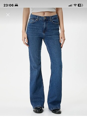 27 Beden Koton flare jean