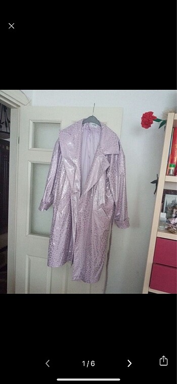 JUSTE RUGAN TRENÇKOT LEOPAR DESENLİ