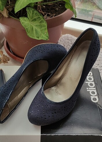 Lacivert Topuklu Ayakkabı - Görsel 2