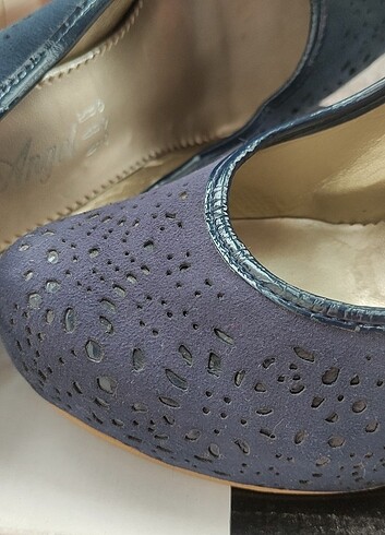 Lacivert Topuklu Ayakkabı - Görsel 3