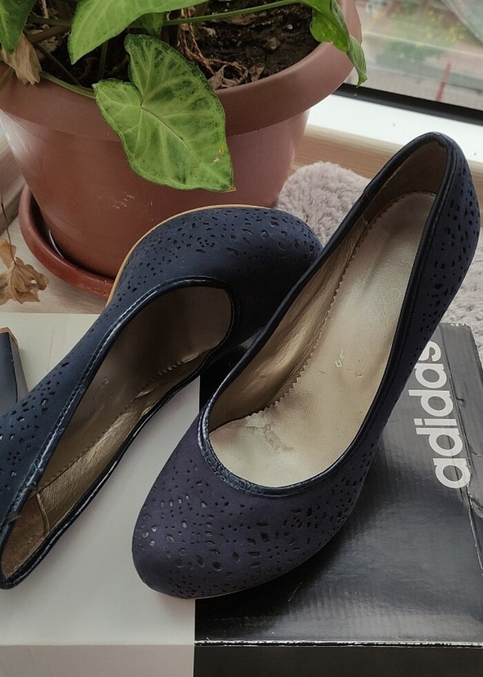 Lacivert Topuklu Ayakkabı - Görsel 2