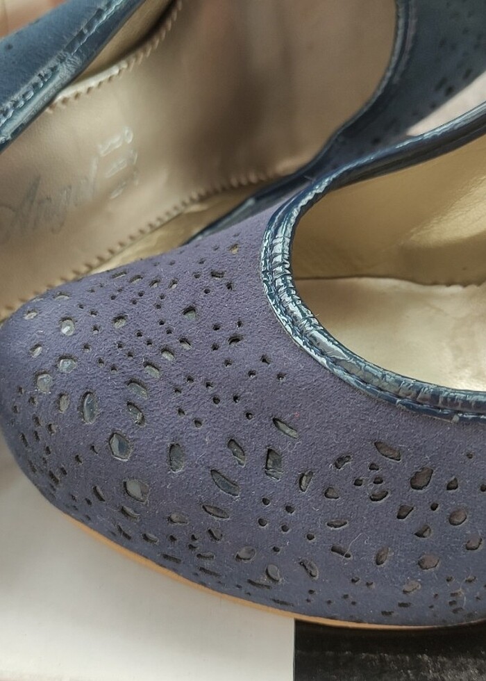 Lacivert Topuklu Ayakkabı - Görsel 3