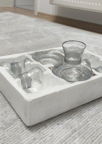 Mavi-Beyaz Desenli 2'li Çay Fincanı Seti - Görsel 6