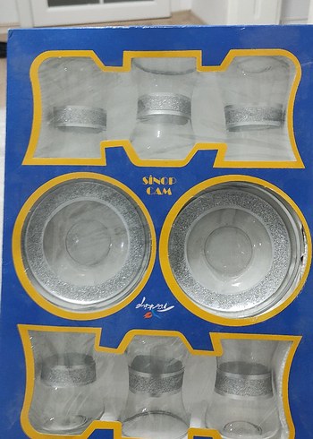 Mavi-Beyaz Desenli 2'li Çay Fincanı Seti - Görsel 8