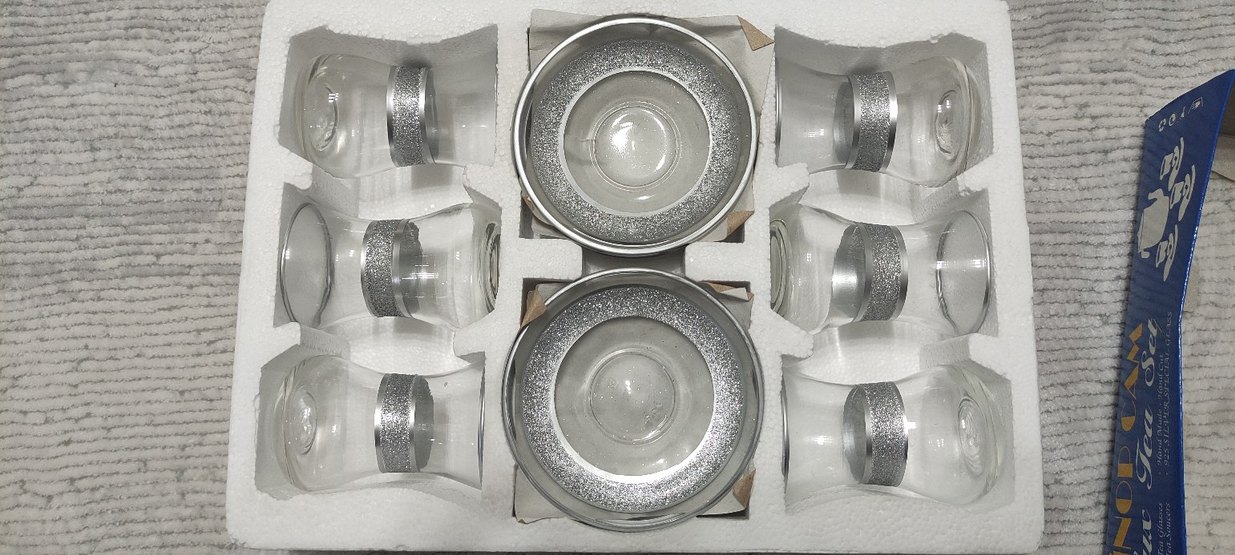 Mavi-Beyaz Desenli 2'li Çay Fincanı Seti - Görsel 3