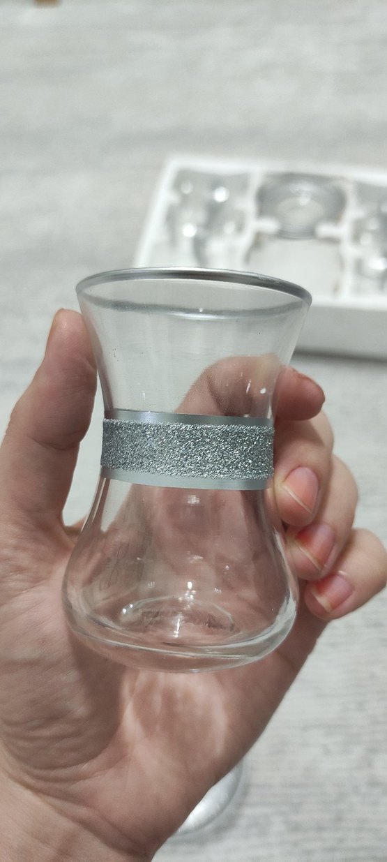 Mavi-Beyaz Desenli 2'li Çay Fincanı Seti - Görsel 4