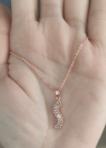 Altın Renkli S biçiminde kolye - Görsel 3