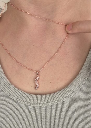 Altın Renkli S biçiminde kolye - Görsel 5