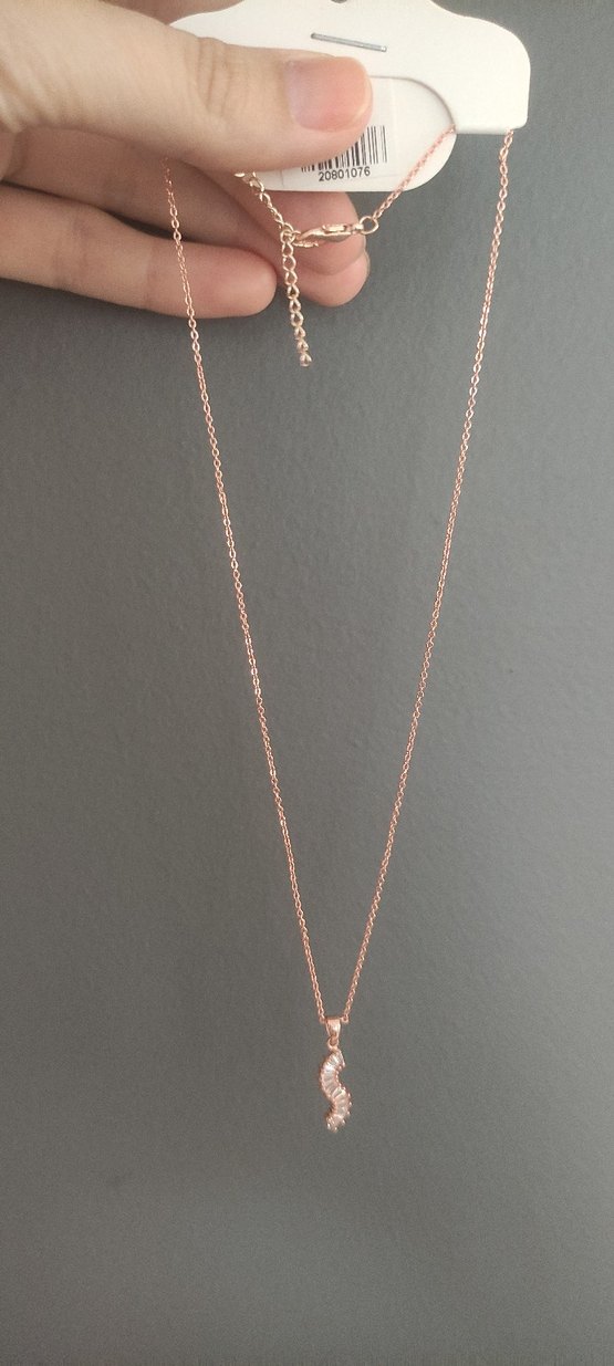 Altın Renkli S biçiminde kolye - Görsel 2