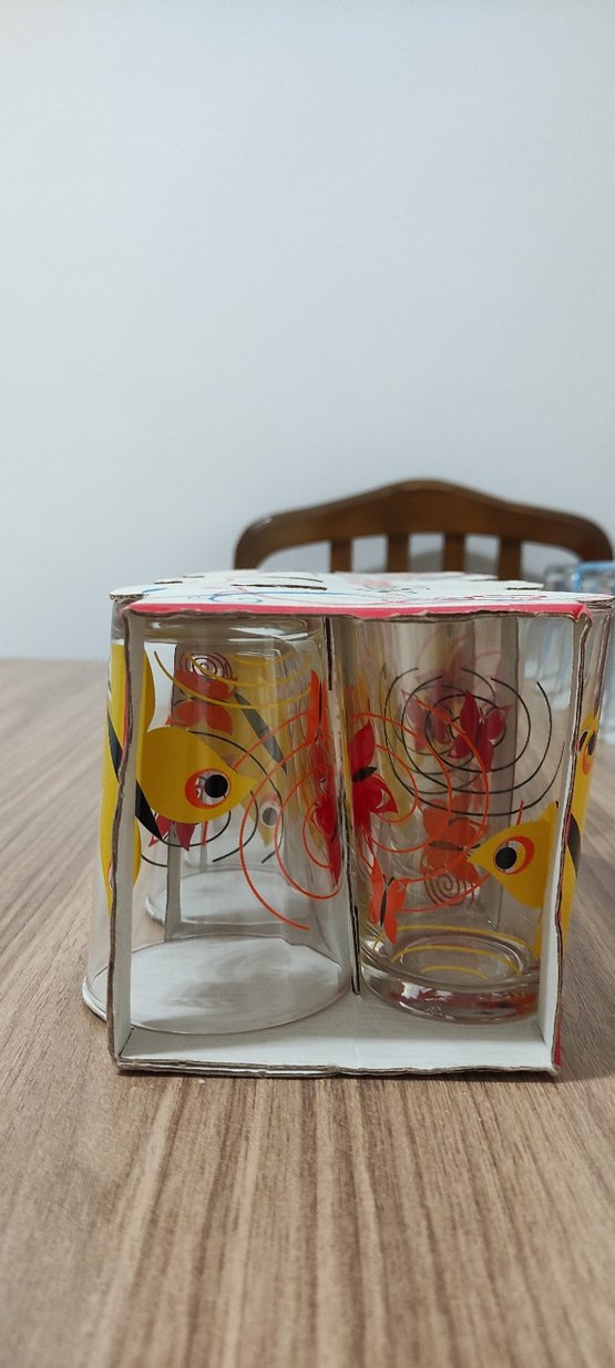 Renkli Kelebek Desenli 6'lı 21 cl Bardak Seti - Görsel 2