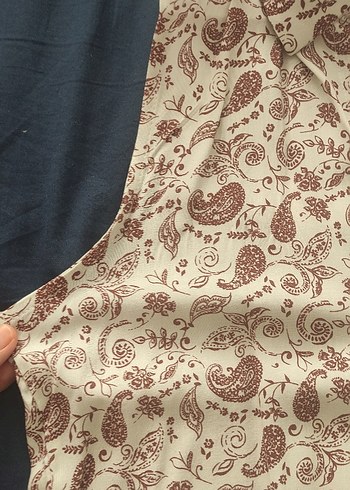 Düğmeli Bohem Desenli Gömlek - Görsel 5