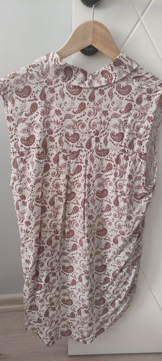 Düğmeli Bohem Desenli Gömlek - Görsel 3