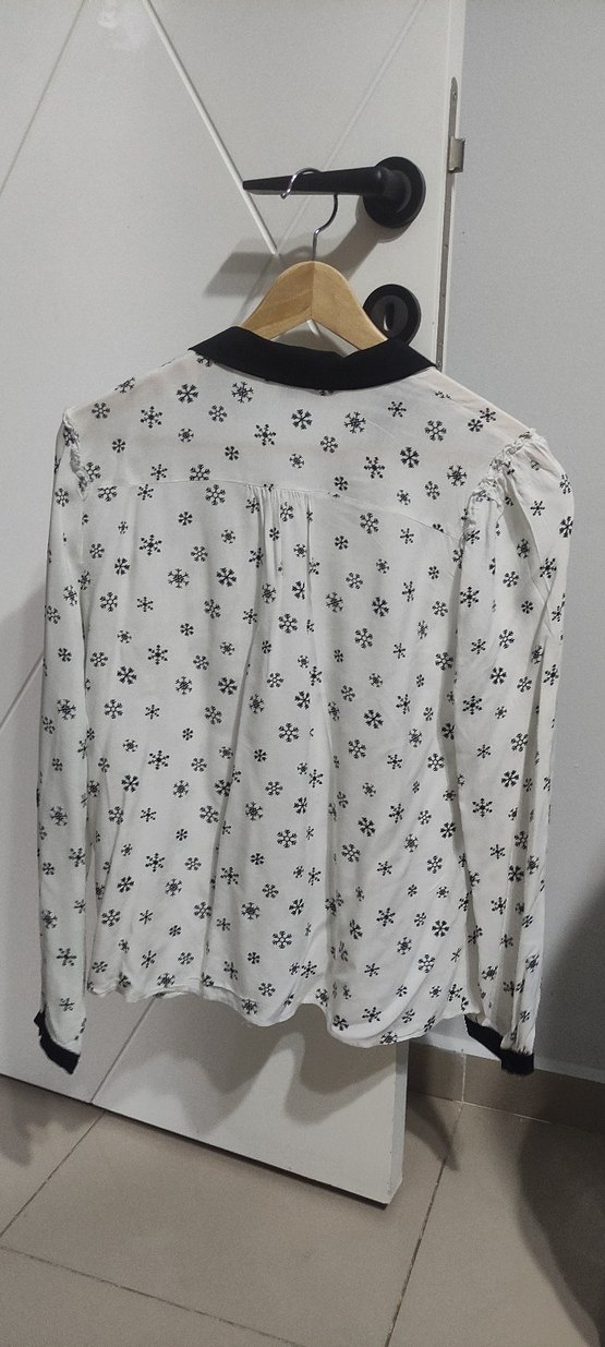 Koton Gri Baskılı Uzun Kollu Kadın Gömlek - Görsel 3