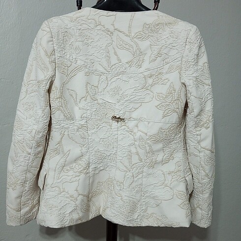 Balizza Beyaz desenli blazer ceket