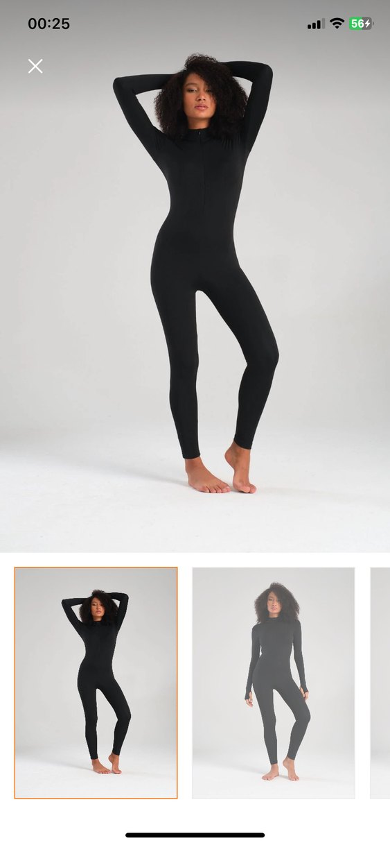 Siyah Dar Kesim Midi Spor Tayt - Görsel 2