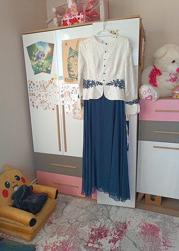 Dantel Detaylı Uzun Bohem Kadın Elbise - Görsel 2