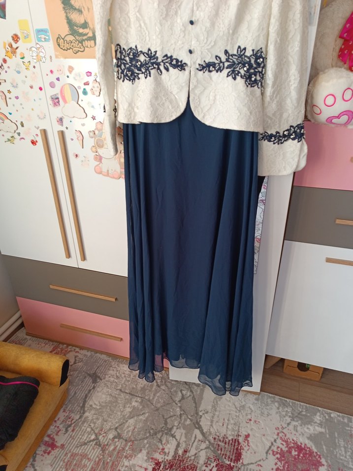 Dantel Detaylı Uzun Bohem Kadın Elbise - Görsel 4