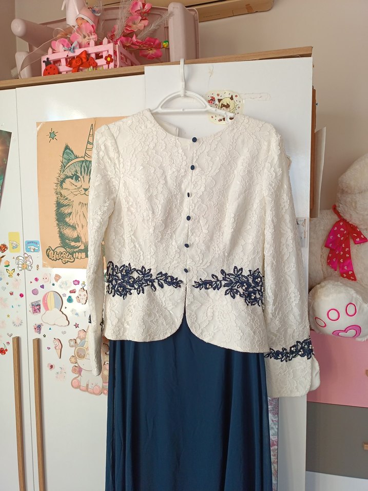 Dantel Detaylı Uzun Bohem Kadın Elbise - Görsel 3