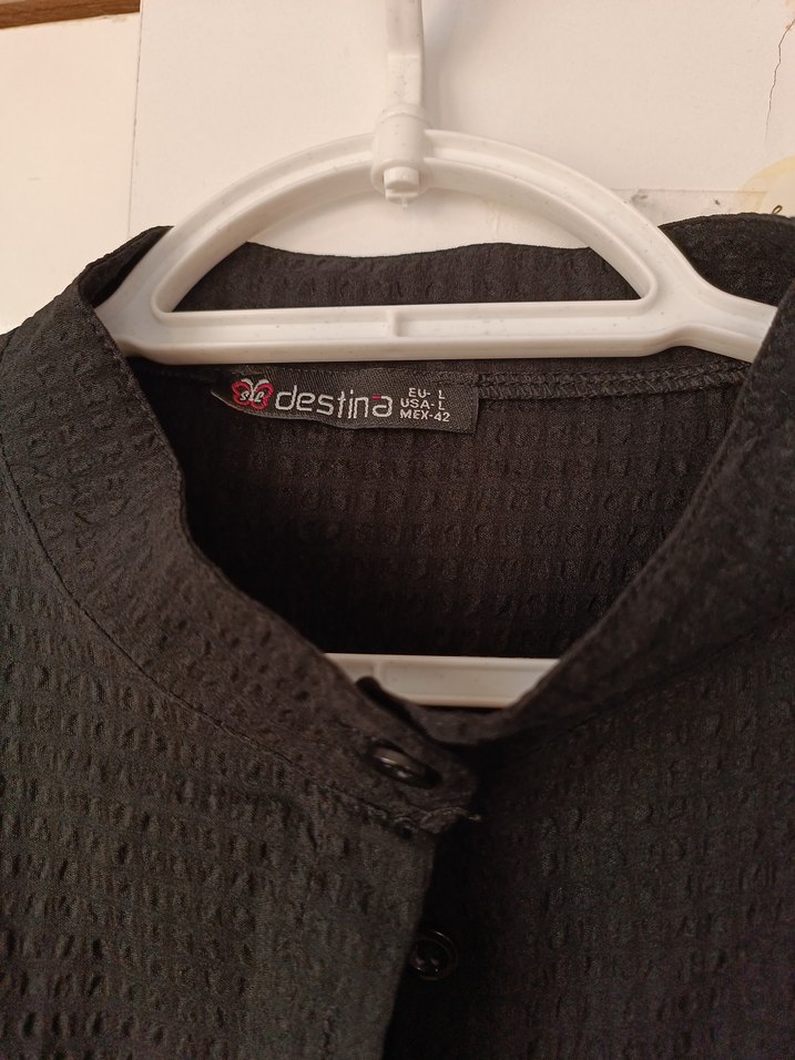 Uzun Kollu Siyah Keten Bohem Elbise - Görsel 4