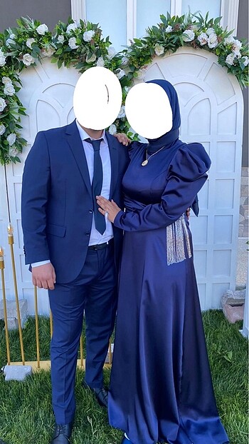 42 Beden lacivert Renk Pınar şems tesettür abiye
