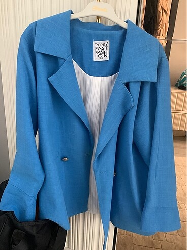 Mavi blazer ceket