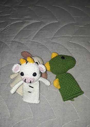 LC Waikiki Beyaz El Örgüsü Peluş kukla Oyuncak