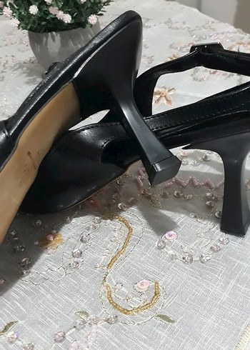 Zigi Soho Siyah Deri Stiletto Topuklu Kadın Akşam Ayakkabısı
