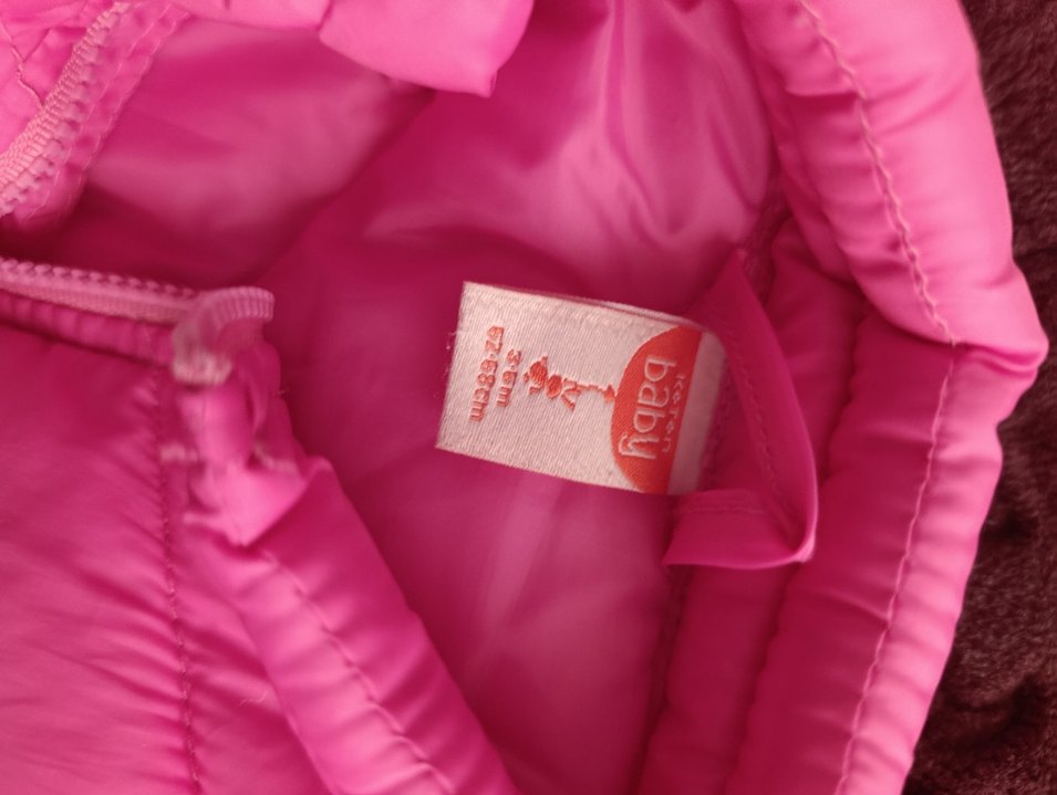 Kız Çocuk Pembe Renkli Fermuarlı Mont - Görsel 2