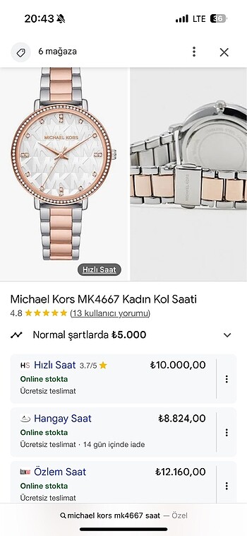 michael kors saat