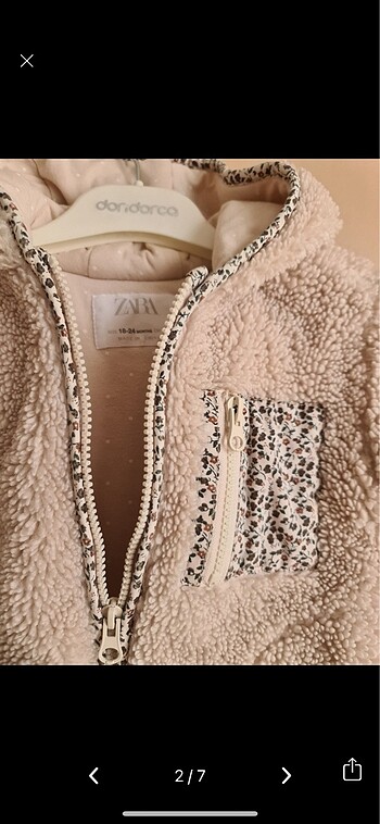 Zara zara bebek mont