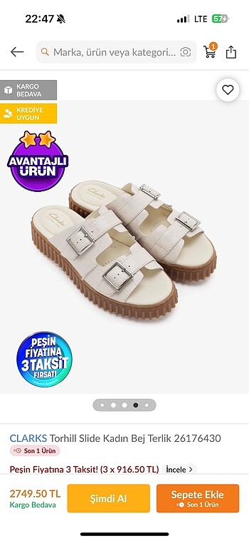 clarks kadın terlik