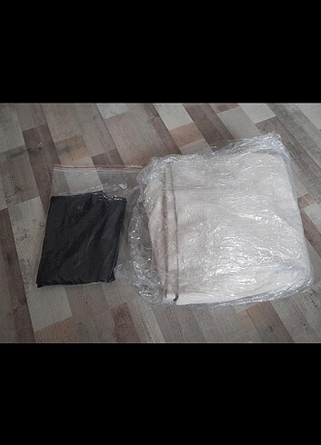 xl Beden gri Renk Tufting kumaş ,arka kapama ve ip 