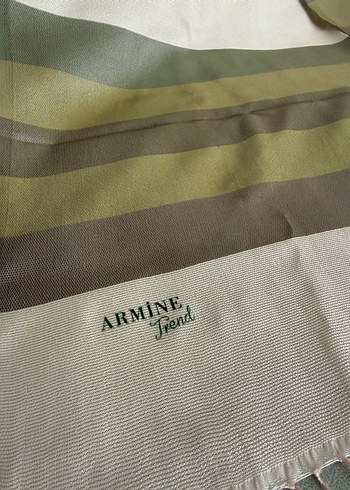 Bej ipekli Kadın Saten Şal - Görsel 3