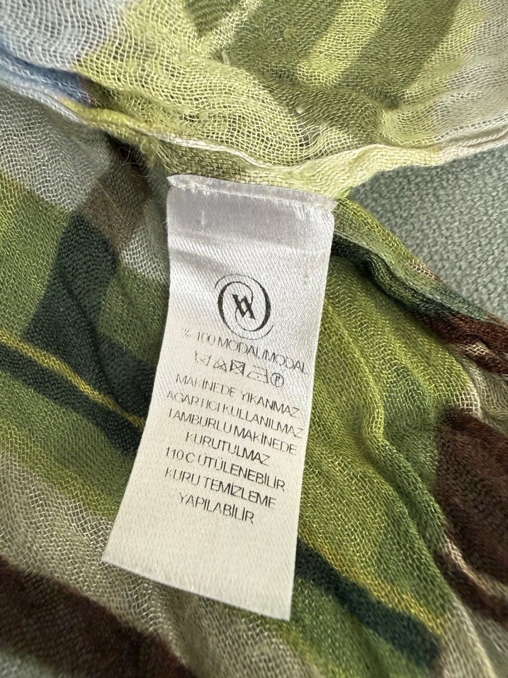 Kadın vakko Çok Renkli  Şal - Görsel 2