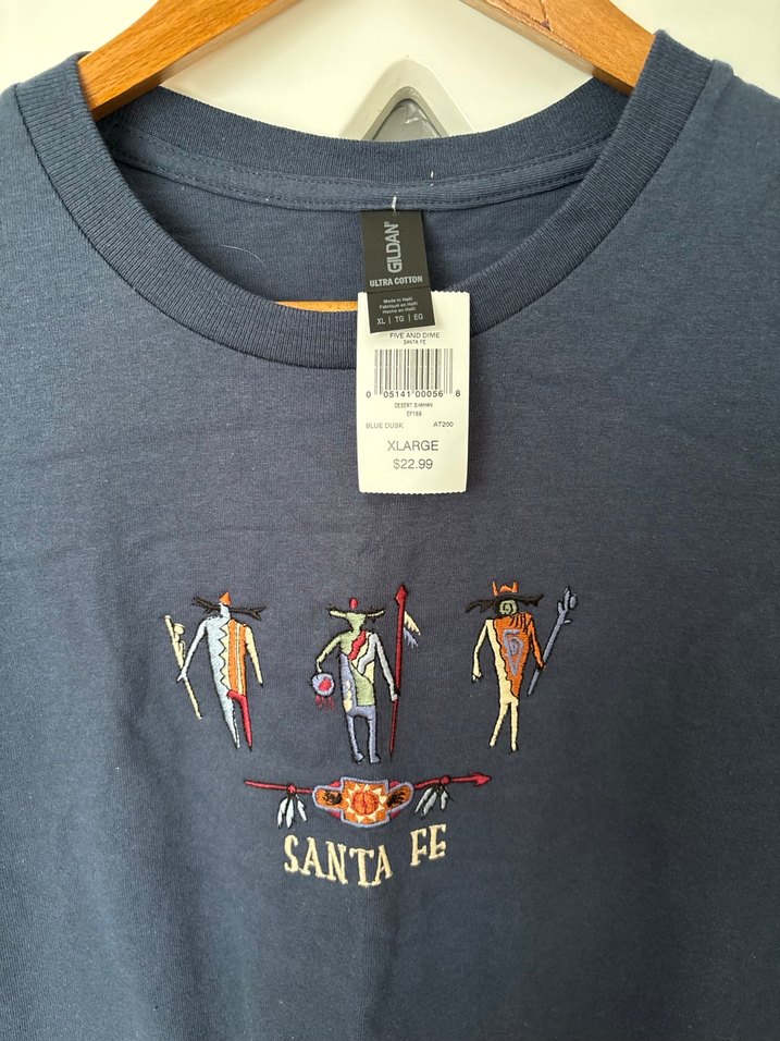 Düğmeli Lacivert Hamile Denim Tişört - Görsel 2