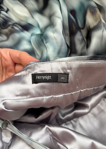 Herrynight marka Uzun Bağlama Desenli  Elbise - Görsel 3